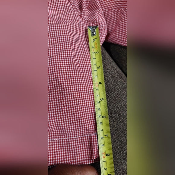 DANIEL CREMIEUX Newport Men's 100% COTTON SHORTS Red Checkered Preppy Pant Sz 38 - Picture 9 of 11